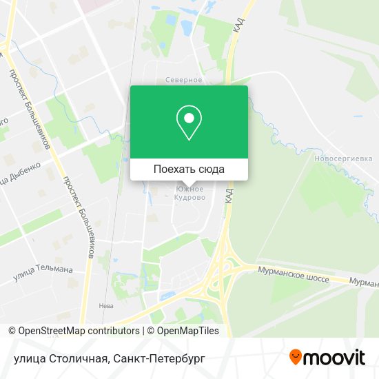 Карта улица Столичная