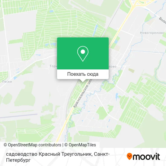 Карта садоводство Красный Треугольник