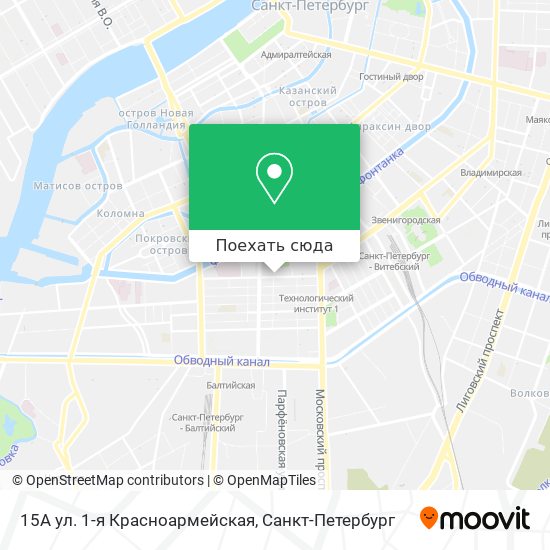 Карта 15А ул. 1-я Красноармейская