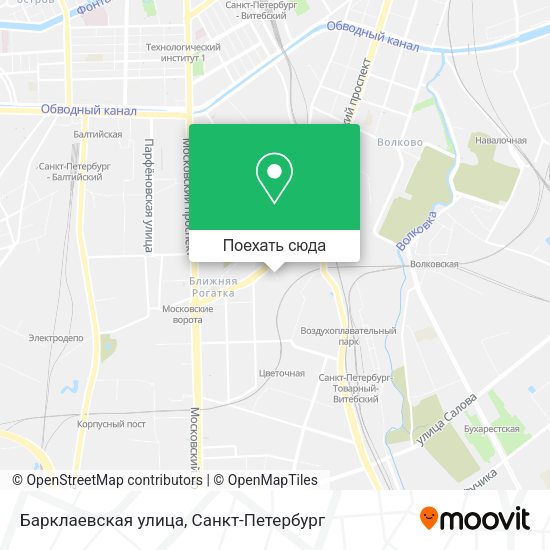 Карта Барклаевская улица