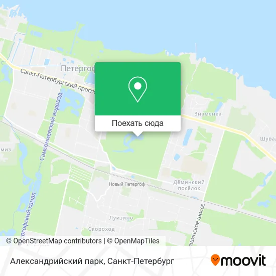 Карта Александрийский парк