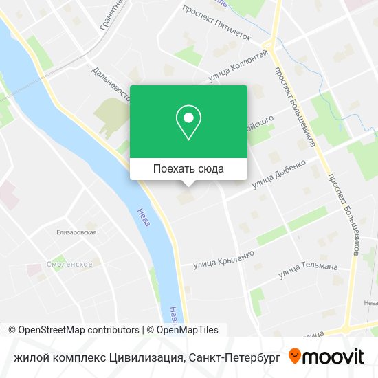 Карта жилой комплекс Цивилизация