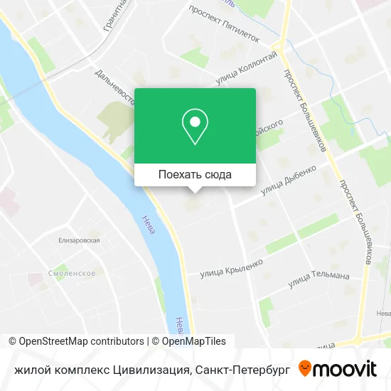 Карта жилой комплекс Цивилизация