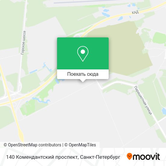 Карта 140 Комендантский проспект