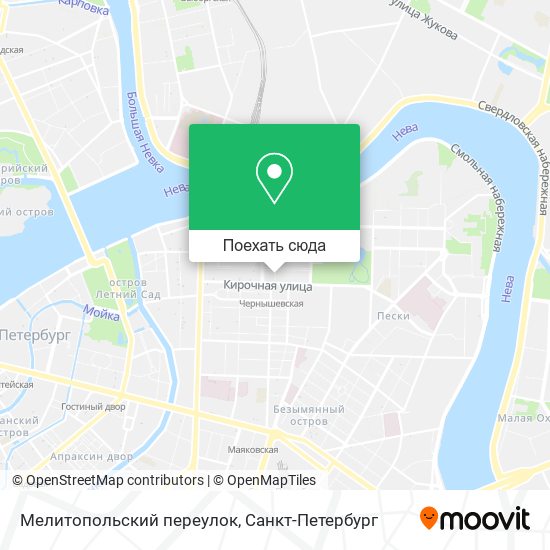 Карта Мелитопольский переулок