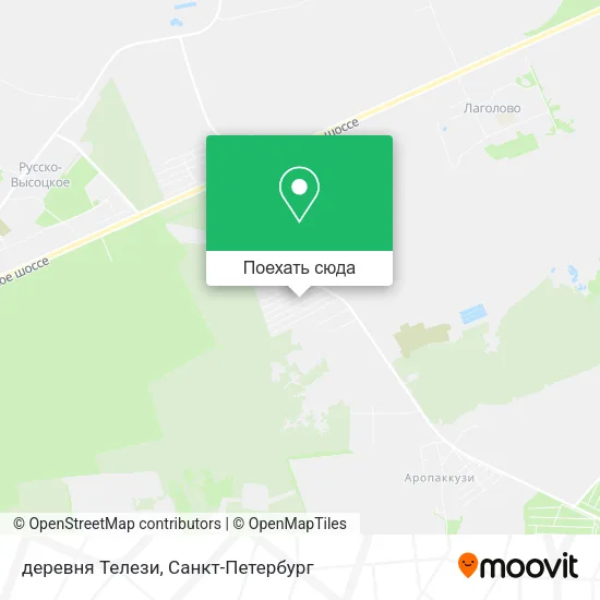 Карта деревня Телези