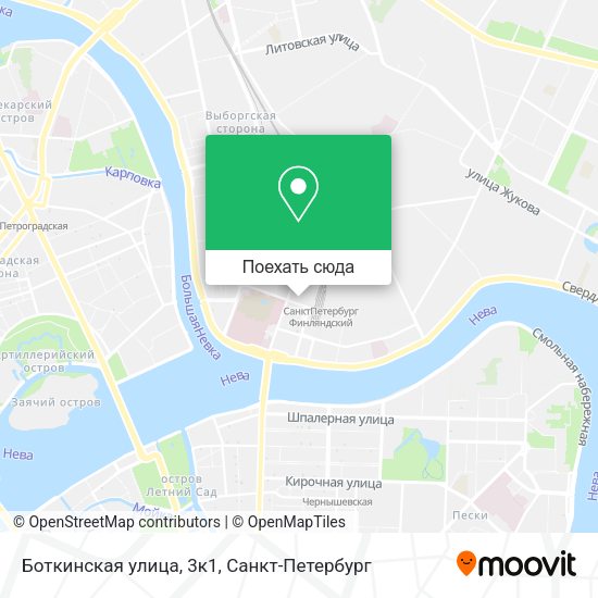 Карта Боткинская улица, 3к1
