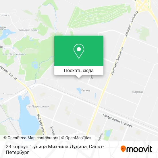 Карта 23 корпус 1 улица Михаила Дудина