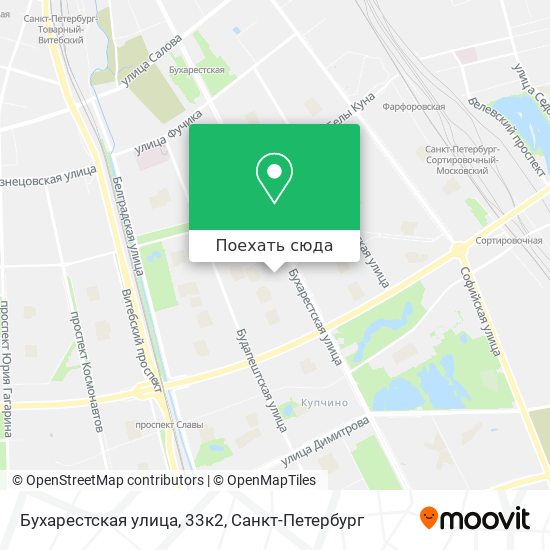 Карта Бухарестская улица, 33к2