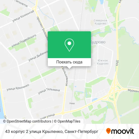 Карта 43 корпус 2 улица Крыленко