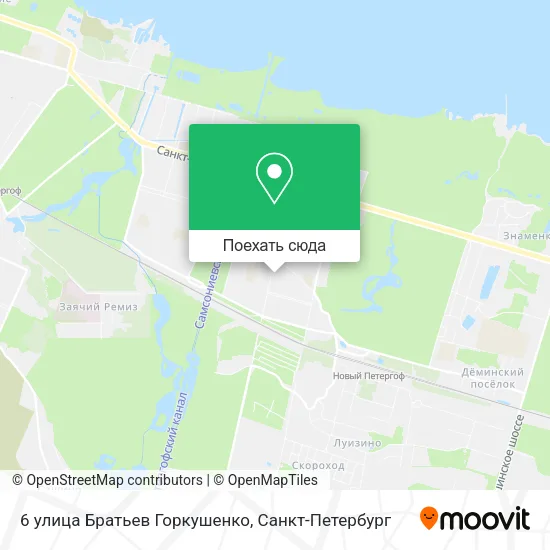 Карта 6 улица Братьев Горкушенко
