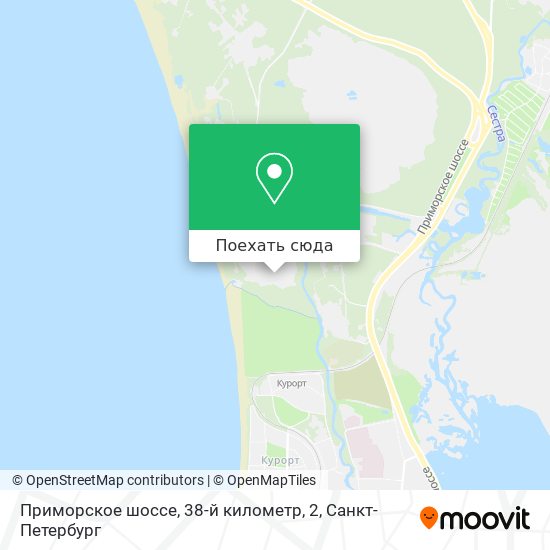 Карта Приморское шоссе, 38-й километр, 2