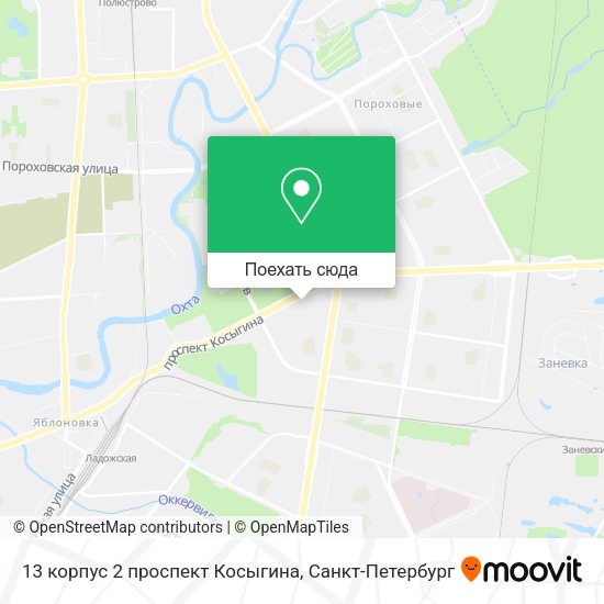 Карта 13 корпус 2 проспект Косыгина