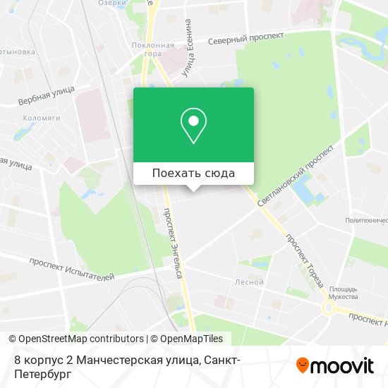 Карта 8 корпус 2 Манчестерская улица