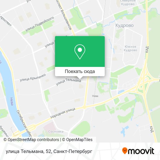 Карта улица Тельмана, 52