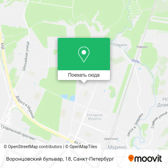 Карта Воронцовский бульвар, 18