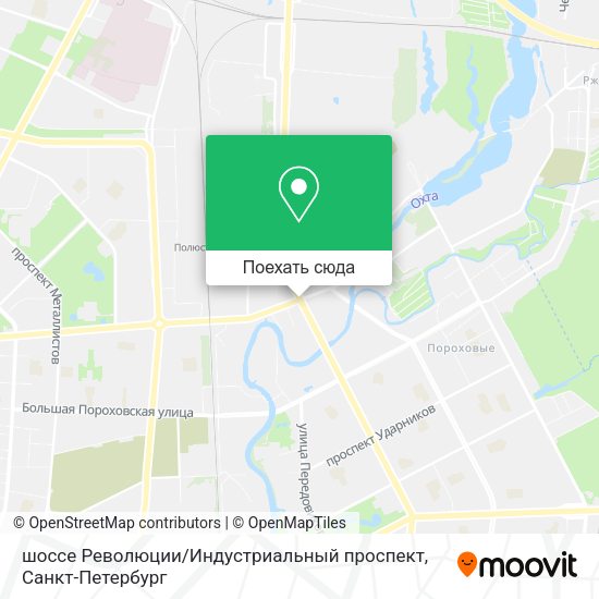Карта шоссе Революции / Индустриальный проспект