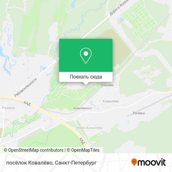 Карта посёлок Ковалёво