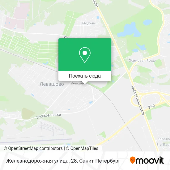 Карта Железнодорожная улица, 28
