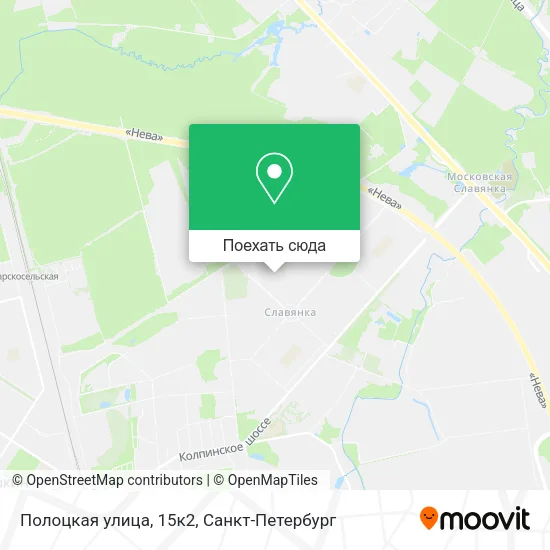 Карта Полоцкая улица, 15к2