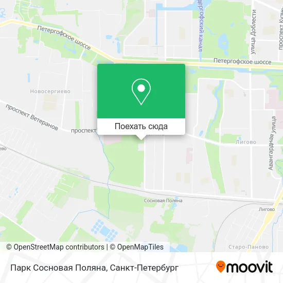 Карта Парк Сосновая Поляна