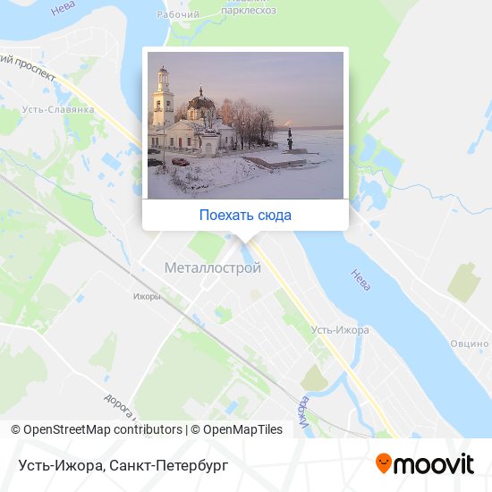 Карта Усть-Ижора