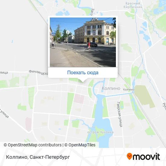 Карта Колпино