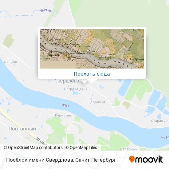 Карта Посёлок имени Свердлова