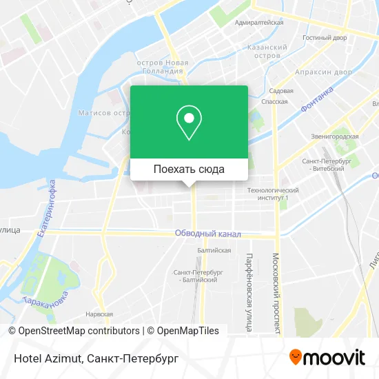 Карта Hotel Azimut
