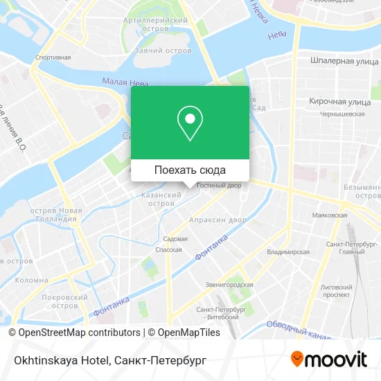 Карта Okhtinskaya Hotel