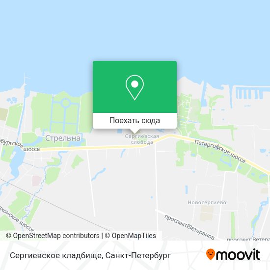 Карта Сергиевское кладбище