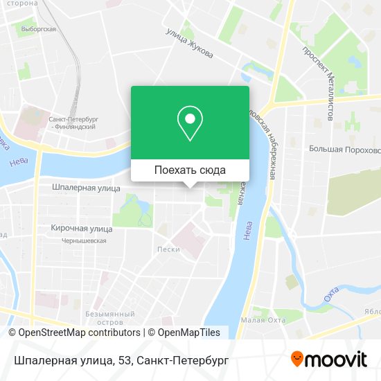 Карта Шпалерная улица, 53