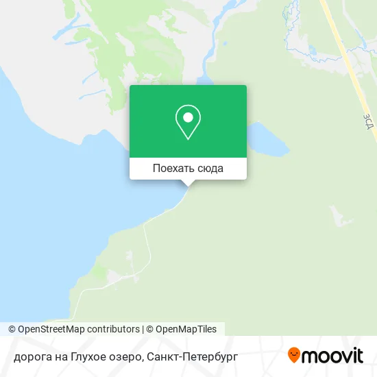 Карта дорога на Глухое озеро