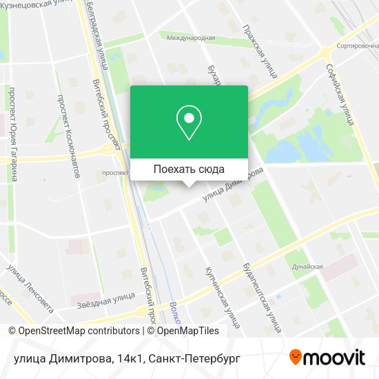 Карта улица Димитрова, 14к1