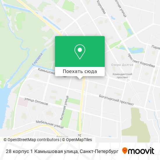 Карта 28 корпус 1 Камышовая улица