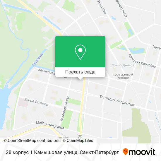 Карта 28 корпус 1 Камышовая улица