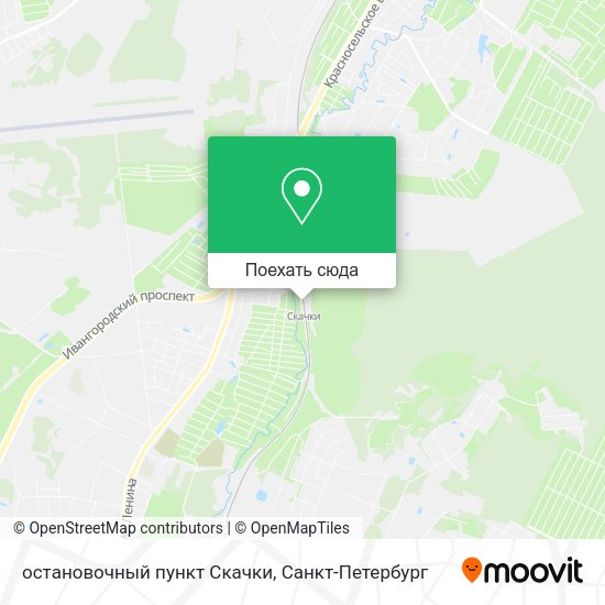 Карта остановочный пункт Скачки
