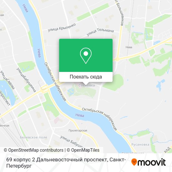 Карта 69 корпус 2 Дальневосточный проспект