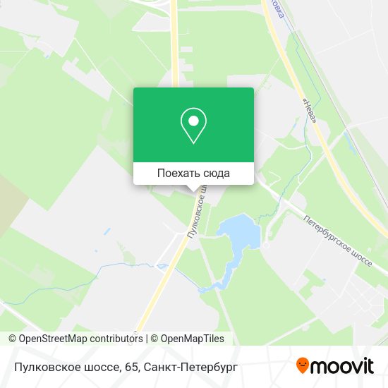 Карта Пулковское шоссе, 65