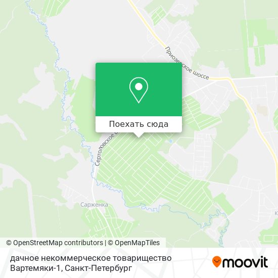 Карта дачное некоммерческое товарищество Вартемяки-1