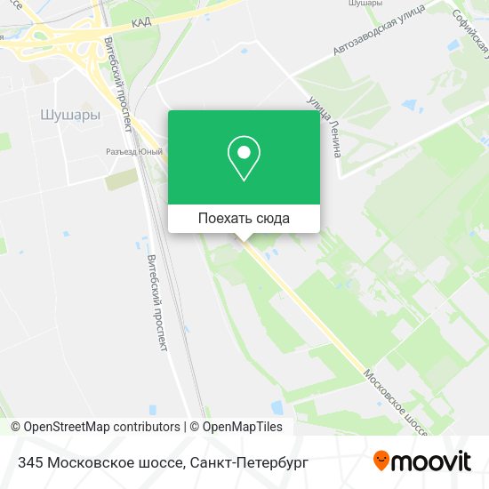Карта 345 Московское шоссе