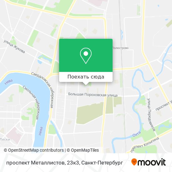 Карта проспект Металлистов, 23к3