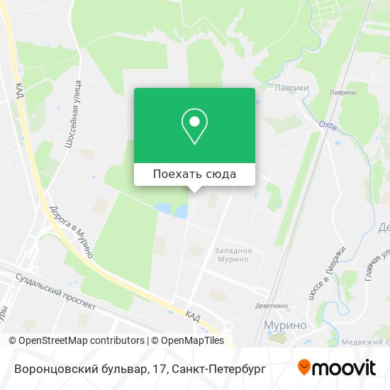 Карта Воронцовский бульвар, 17