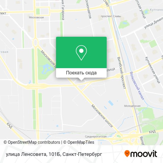 Карта улица Ленсовета, 101Б