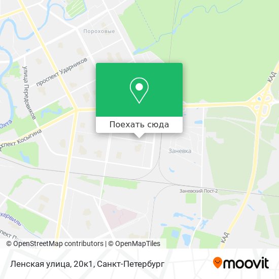 Карта Ленская улица, 20к1