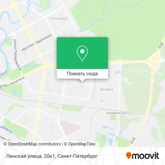 Карта Ленская улица, 20к1