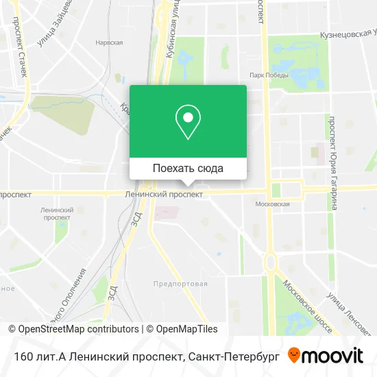 Карта 160 лит.А Ленинский проспект