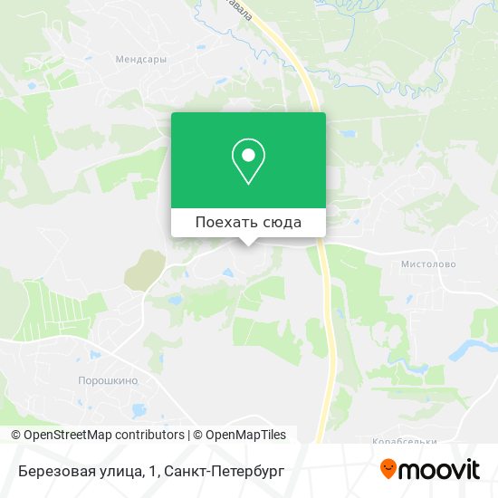 Карта Березовая улица, 1