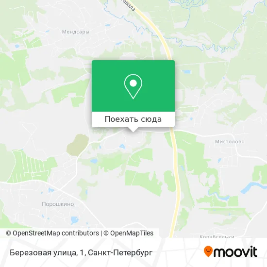 Карта Березовая улица, 1