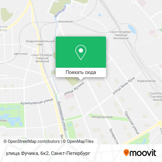 Карта улица Фучика, 6к2